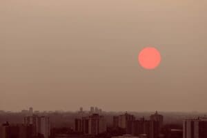 The effects of the Canadian Wildfire Smoke in Toronto Canada.