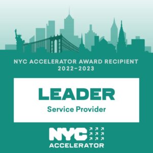 Parity won the NYC service leader award in 2022-2023.