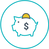 Piggy Bank Icon. Increase Your Hotel's Net Operating Income.